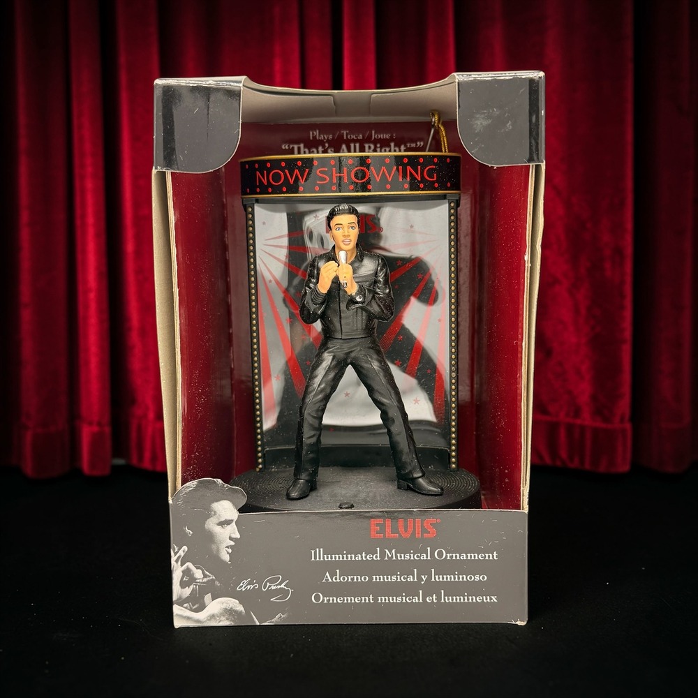 Elvis Presley '68‎ Comeback Special Musical Christmas Ornament - Dyno 2014 - New
